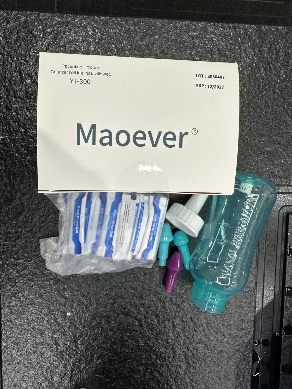 MAOEVER Neti Pot cleaning steps depict easy maintenance after rinses