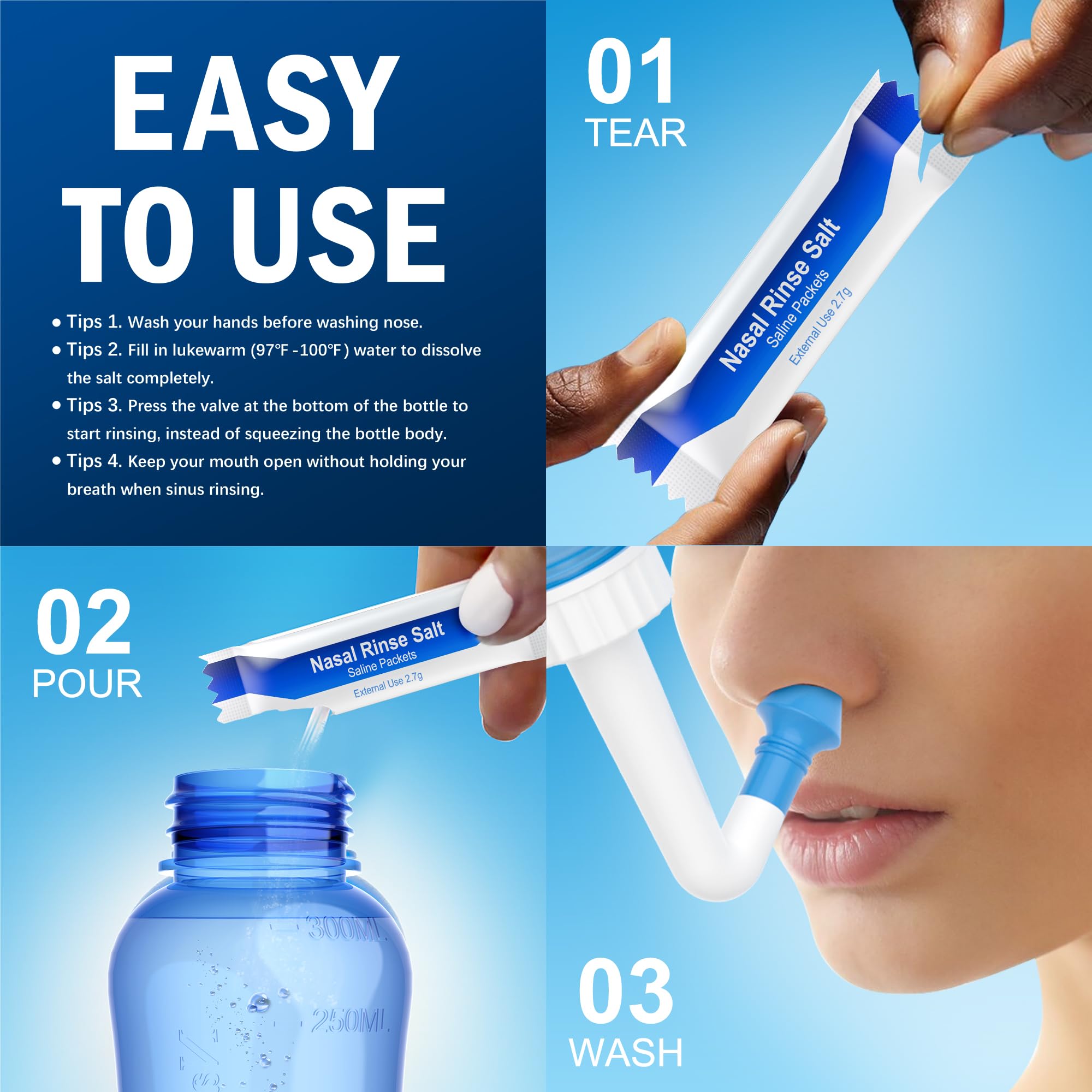 MAOEVER Neti Pot suitable for adults and kids for routine nasal care
