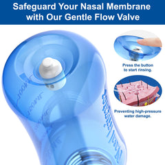 Travel-friendly 300ml MAOEVER Neti Pot fits home or on-the-go use