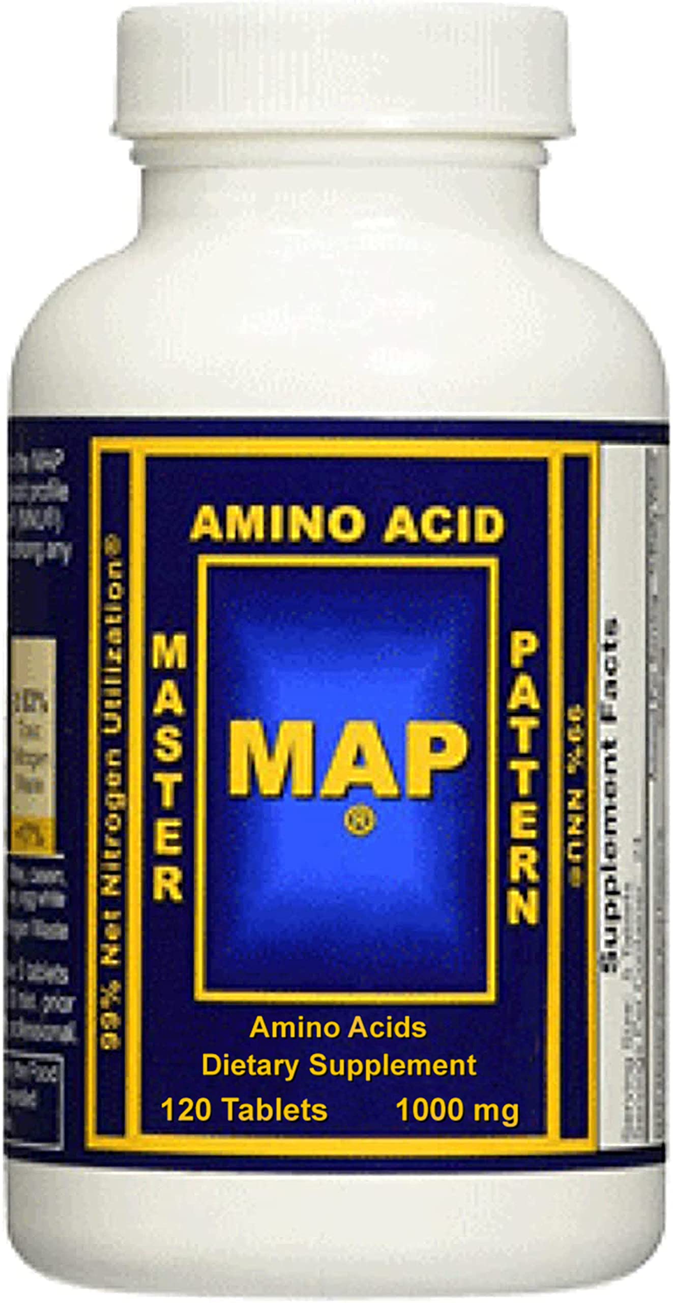 MAP Master Amino Acid Pattern bottle and packaging