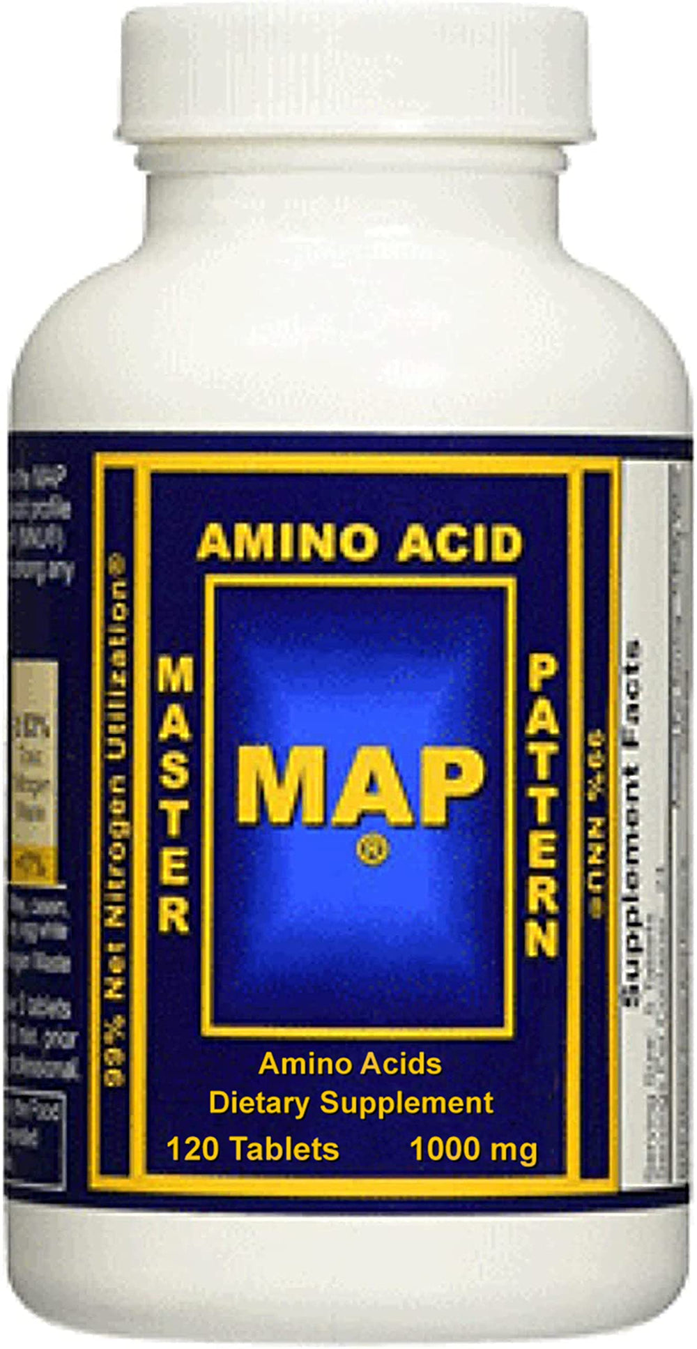 MAP Master Amino Acid Pattern bottle and packaging