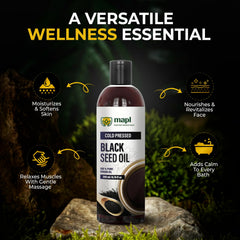 Unrefined black cumin seed oil texture in bowl