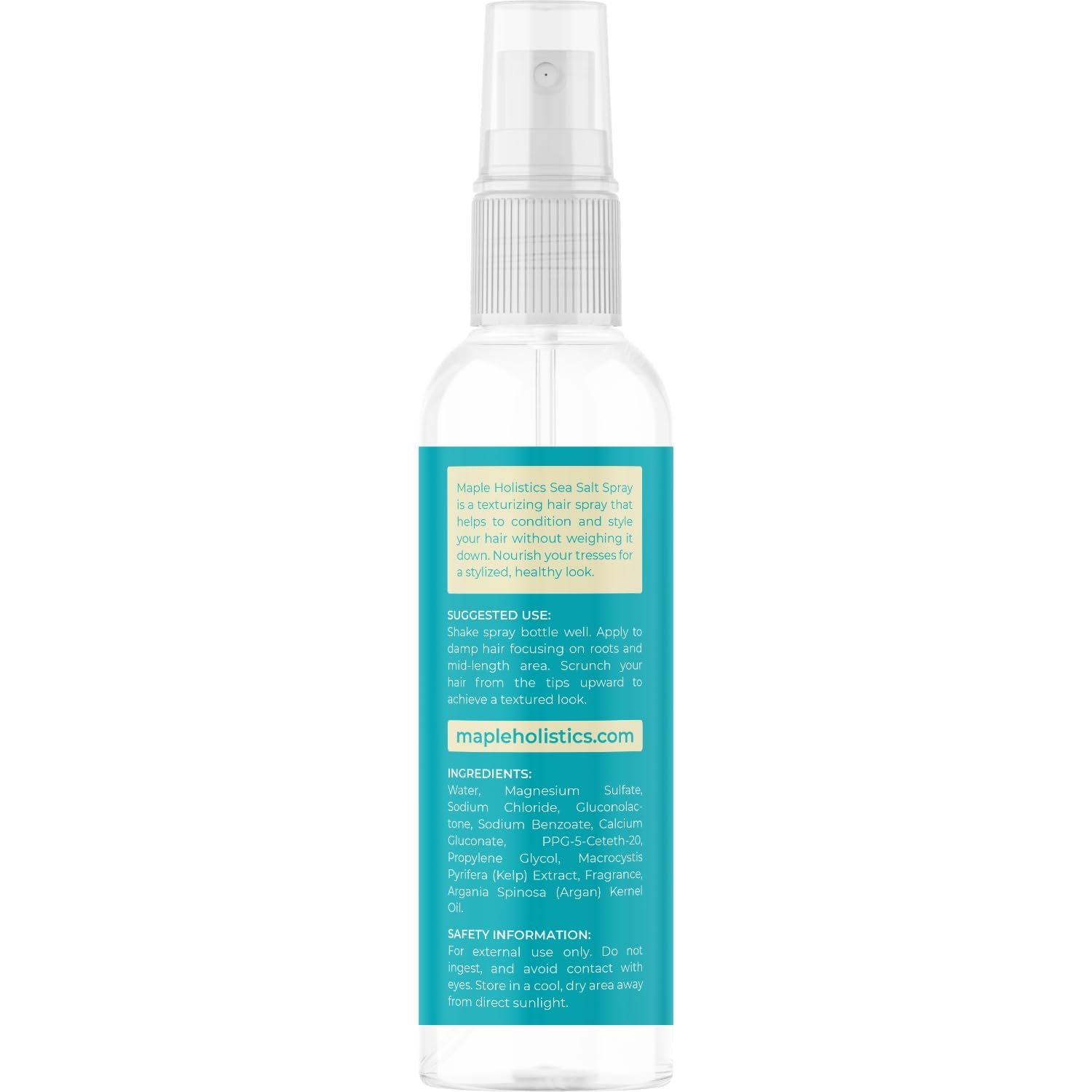 Maple Holistics root lifter spray boosts volume at the roots.