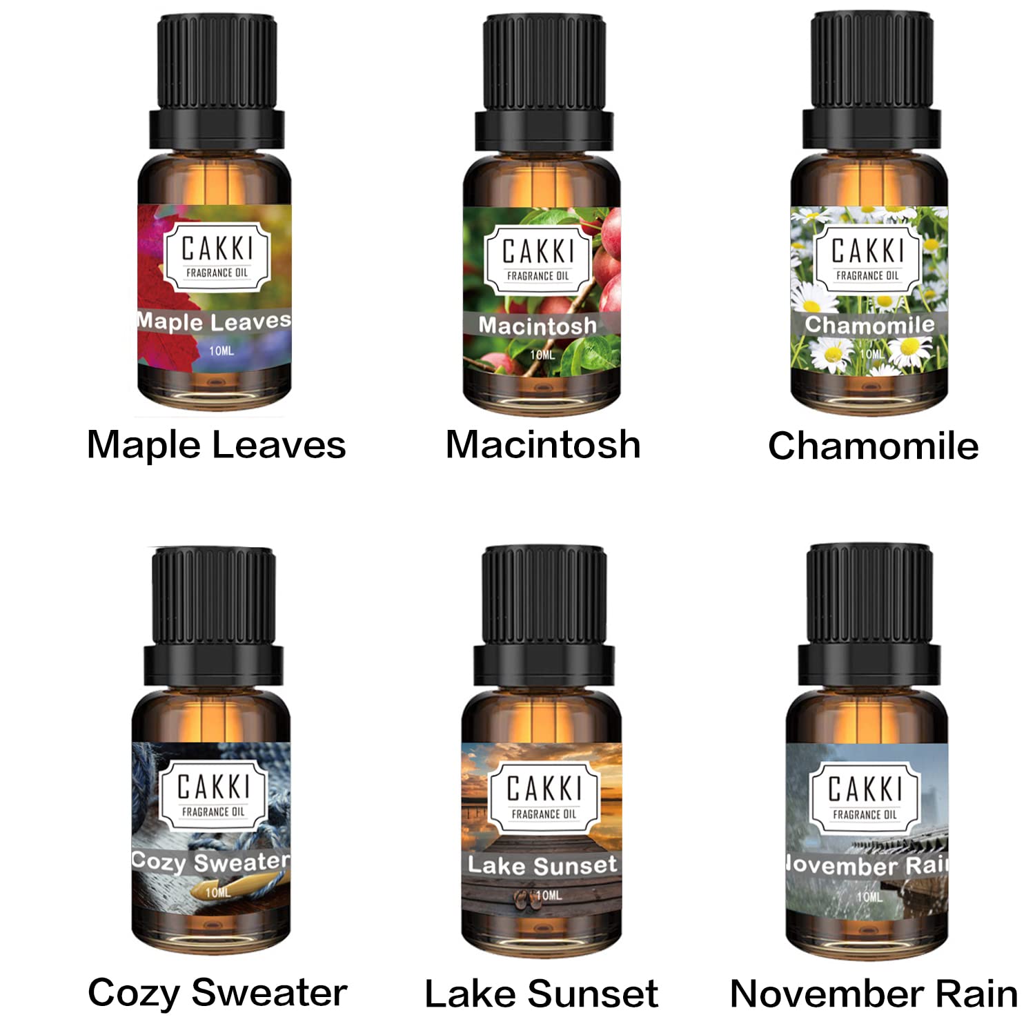 Maple leaves fragrance oil 6x10ml