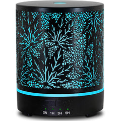 Maple leaf pattern essential oil diffuser front view