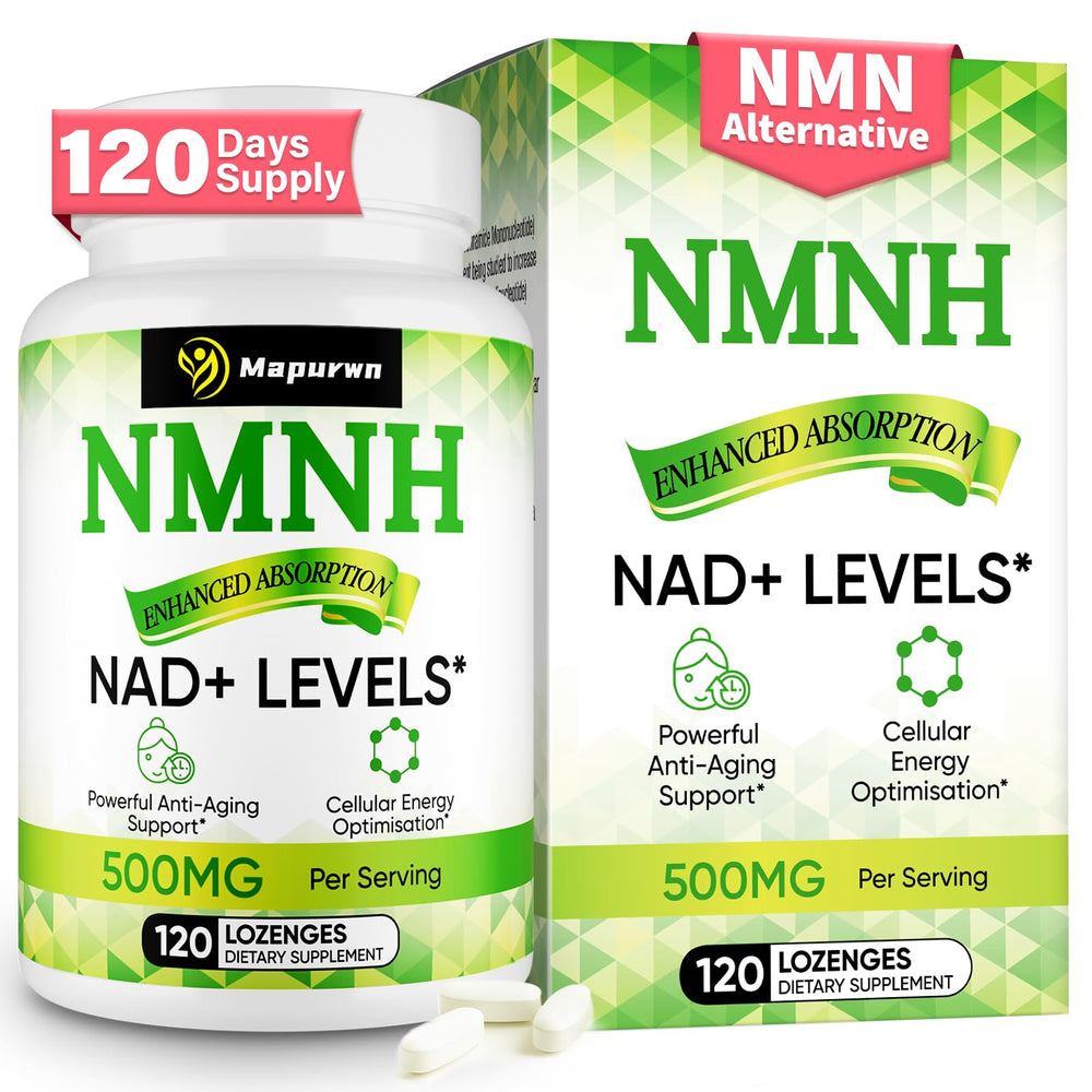 Mapurwn NMNH 500mg NMN supplement bottle front view
