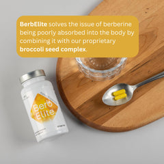 Infographic illustrating improved bioavailability with BerbElite