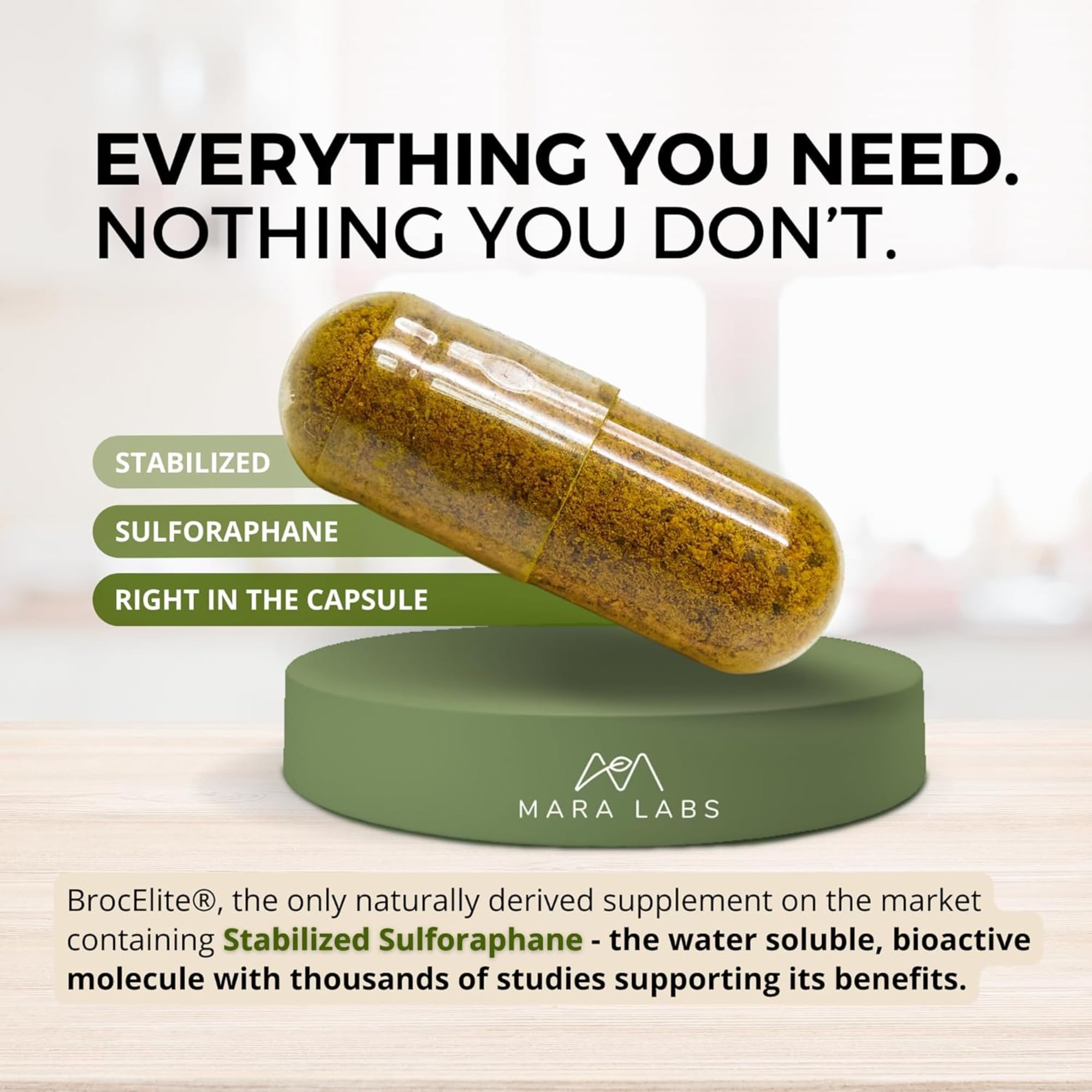 Natural ingredients emphasis graphic