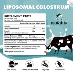 Pure bovine colostrum powder free from additives