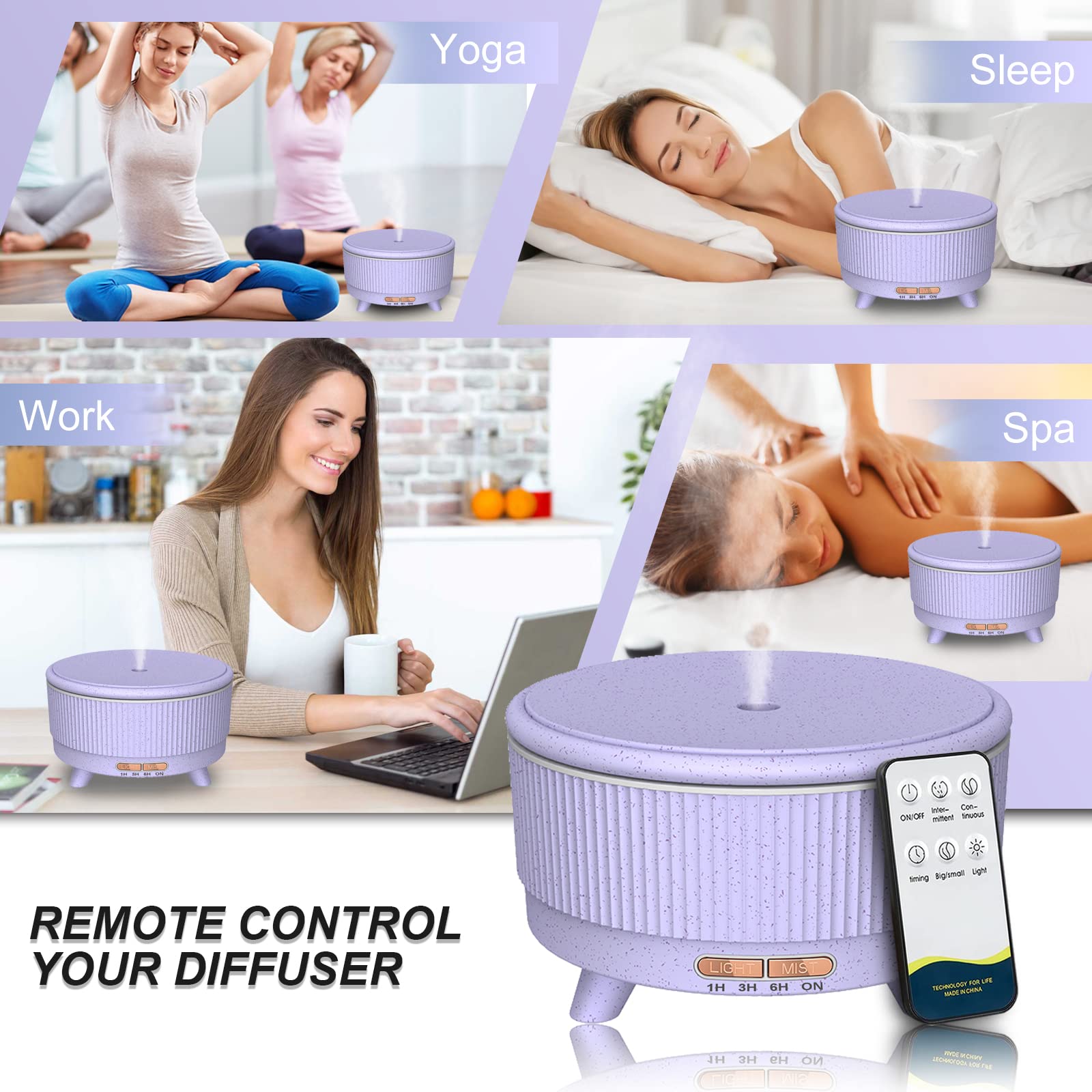 Elegant marble grain design diffuser
