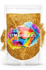 MARBLERS Twinkle Glitter Honey Gold 3oz bottle for radiant facial sparkle.