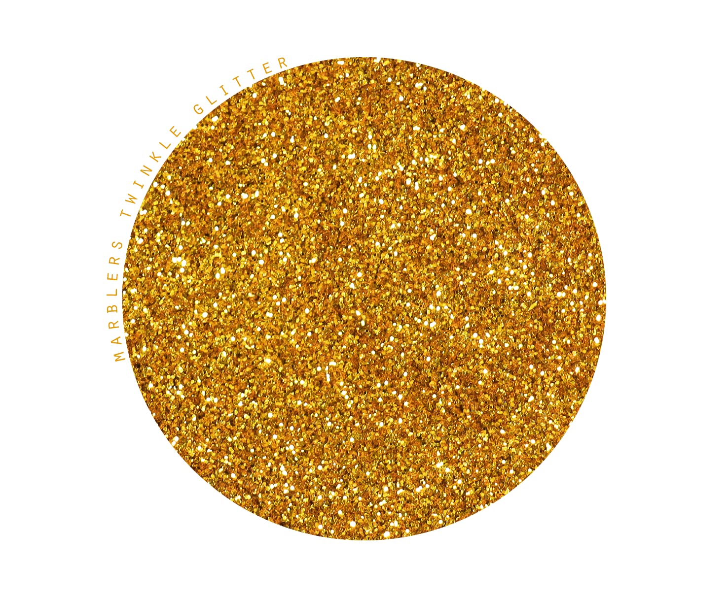 MARBLERS Twinkle Glitter Honey Gold applied on face for a safe makeup look.