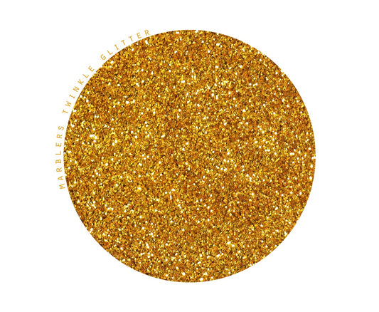MARBLERS Twinkle Glitter Honey Gold applied on face for a safe makeup look.