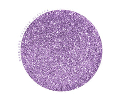 Closeup of MARBLERS Twinkle Glitter Light Purple sparkle on skin for radiant detail.