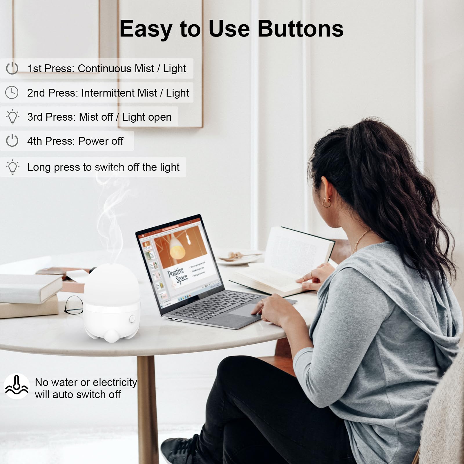 Diffuser displaying 7 LED color lights