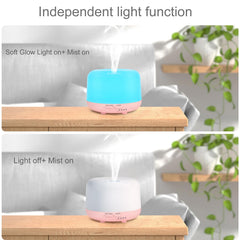 Ambient LED light emitted by the diffuser