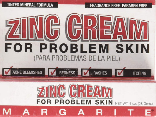 MARGARITE Zinc Cream 1 Oz (2 Pack) jar with label