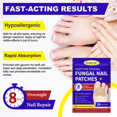 Marianp Toenail Patches before-and-after usage suggesting improved appearance.