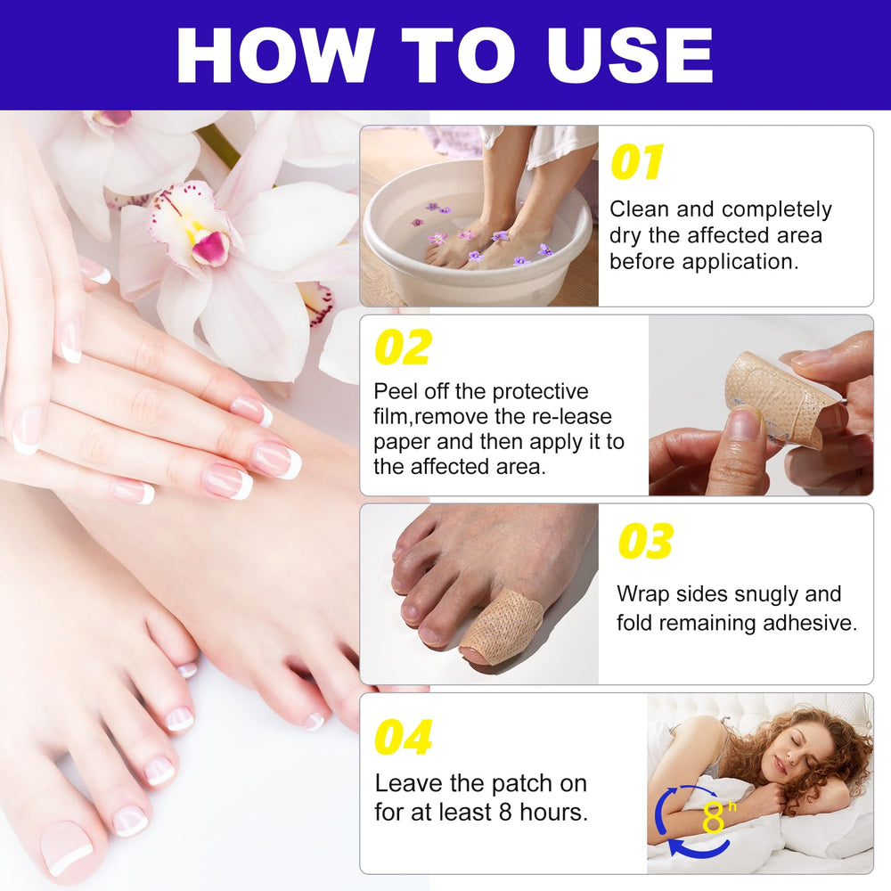 Marianp Toenail Patches packaging showcases 24 patches for nail care.