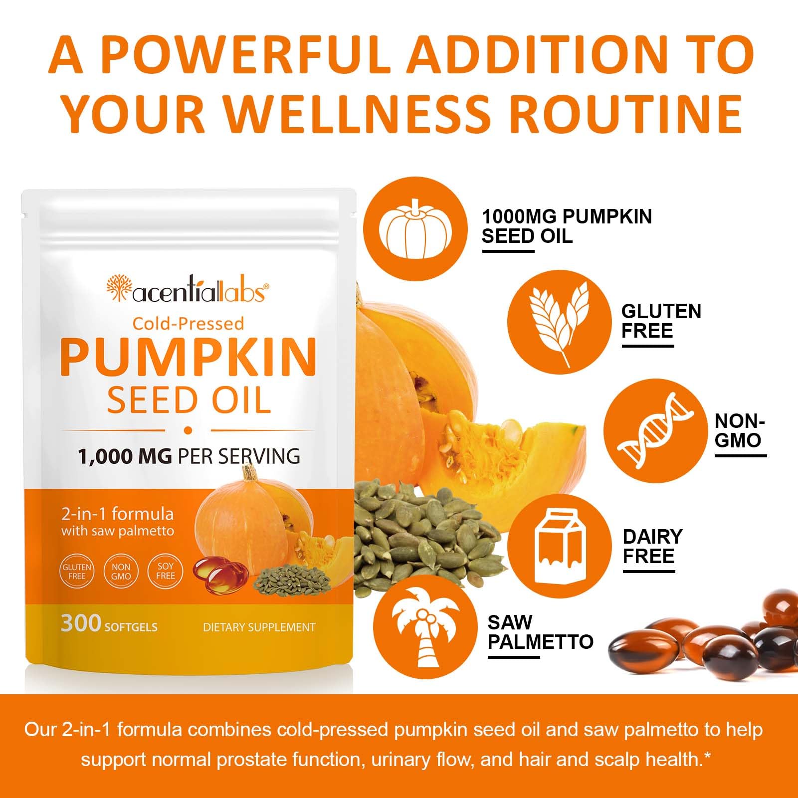 Usage and packaging of Mariayu pumpkin seed oil capsules