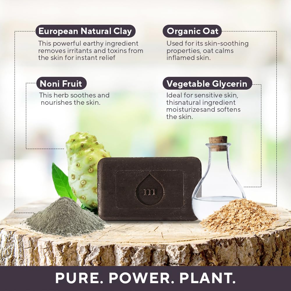 Marie Originals eczema face soap bar Noni Herb infusion conveys natural aroma and comfort.