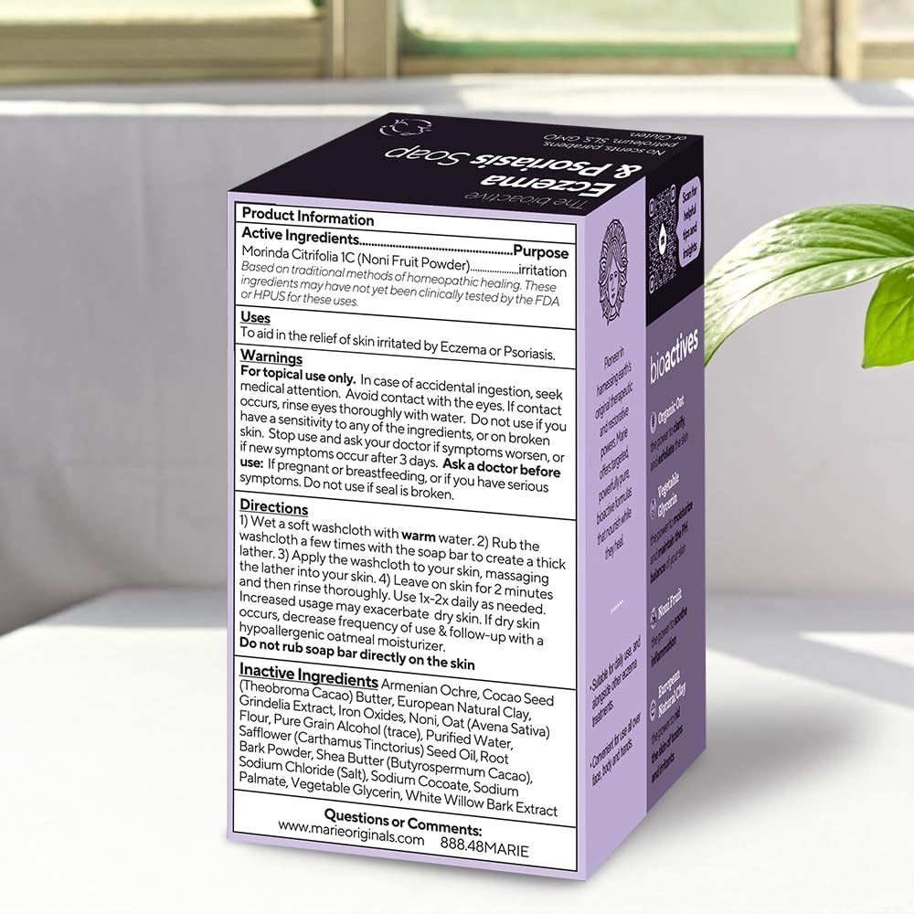 Marie Originals Eczema Face Soap USA-made label on packaging