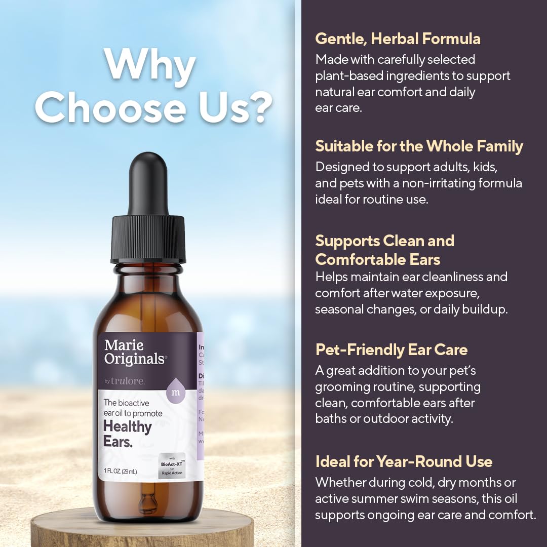 Marie Originals swimmer ear oil after swim aids post-water ear care