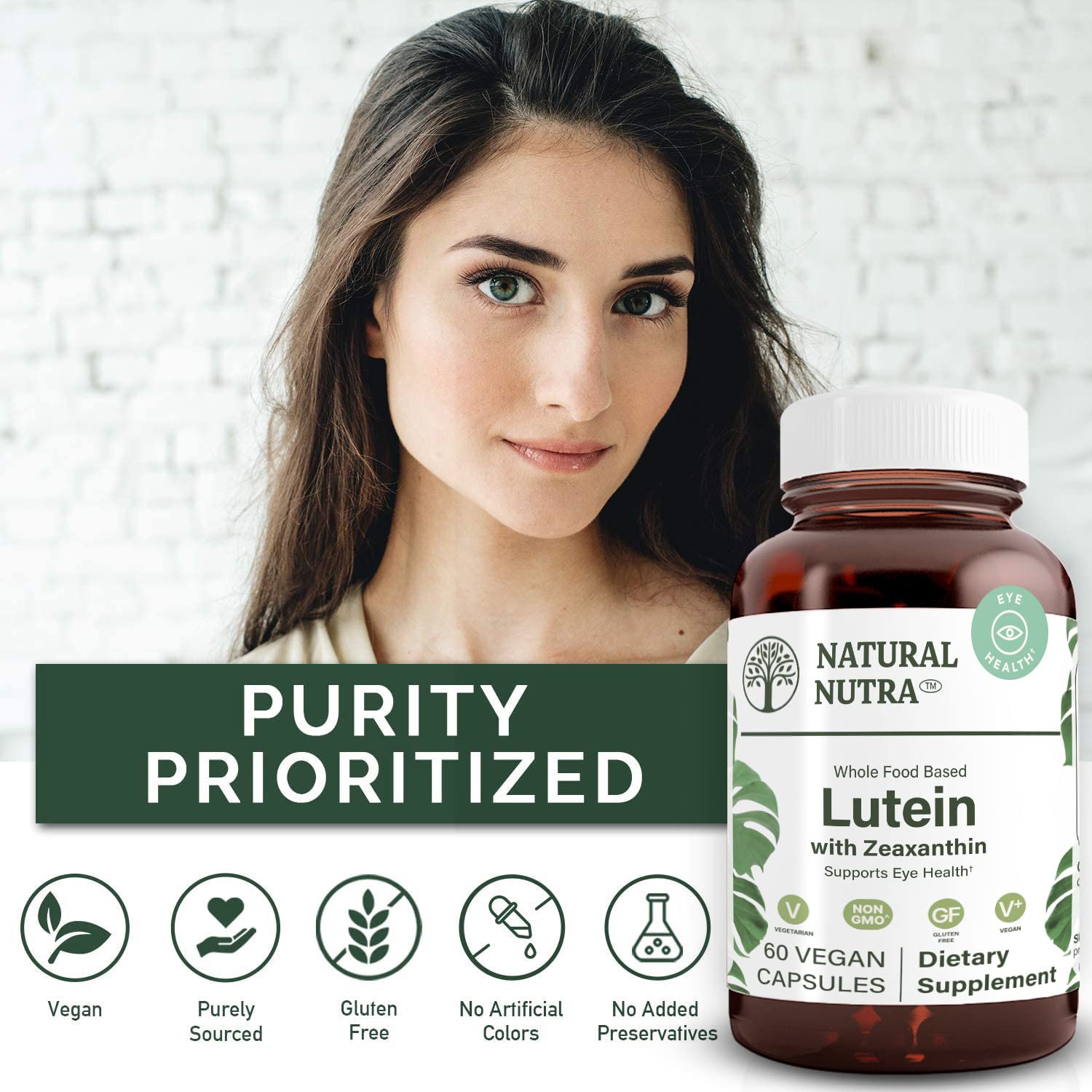 Capsule containing marigold-derived lutein and zeaxanthin