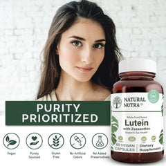 Capsule containing marigold-derived lutein and zeaxanthin
