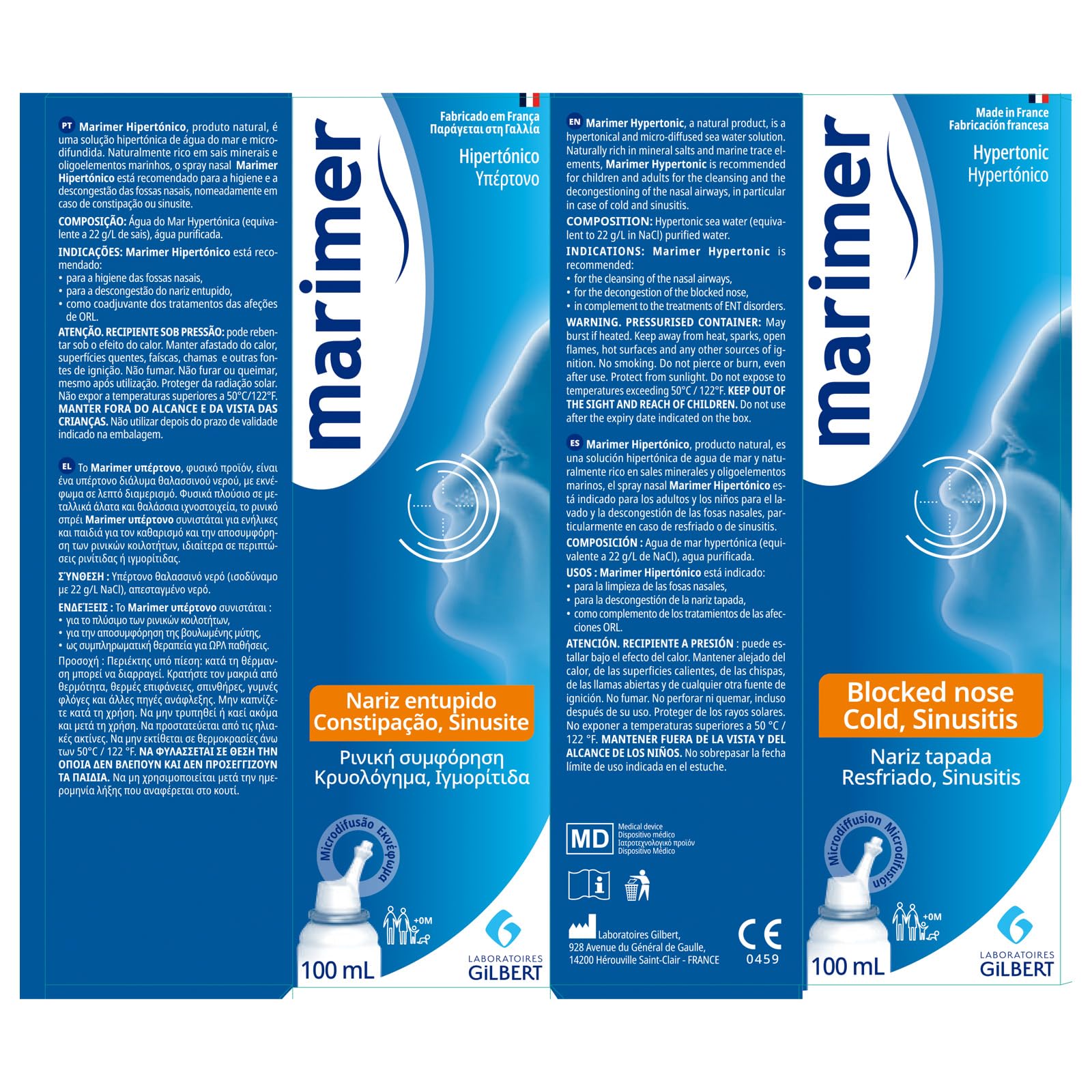 Marimer seawater origin from Iroise Park shows pure natural source for nasal care