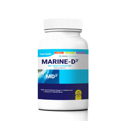 Front view of Marine D3 Omega-3 Calamari Ecklonia Cava 60 capsules bottle