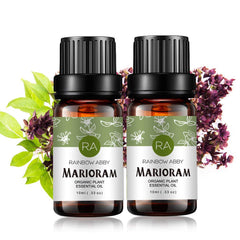 Two 10ml bottles of Marjoram essential oil in a 2-pack