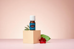 Top view of Marjoram Essential Oil 5 ml bottle cap