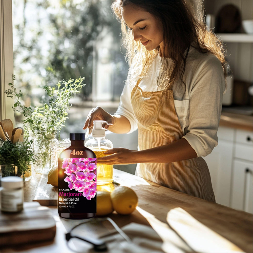 Aromatherapy diffuser with Marjoram essential oil