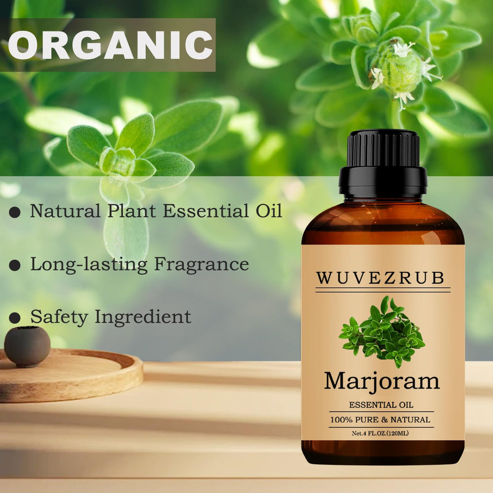 Marjoram essential oil used in skincare like toner or cream