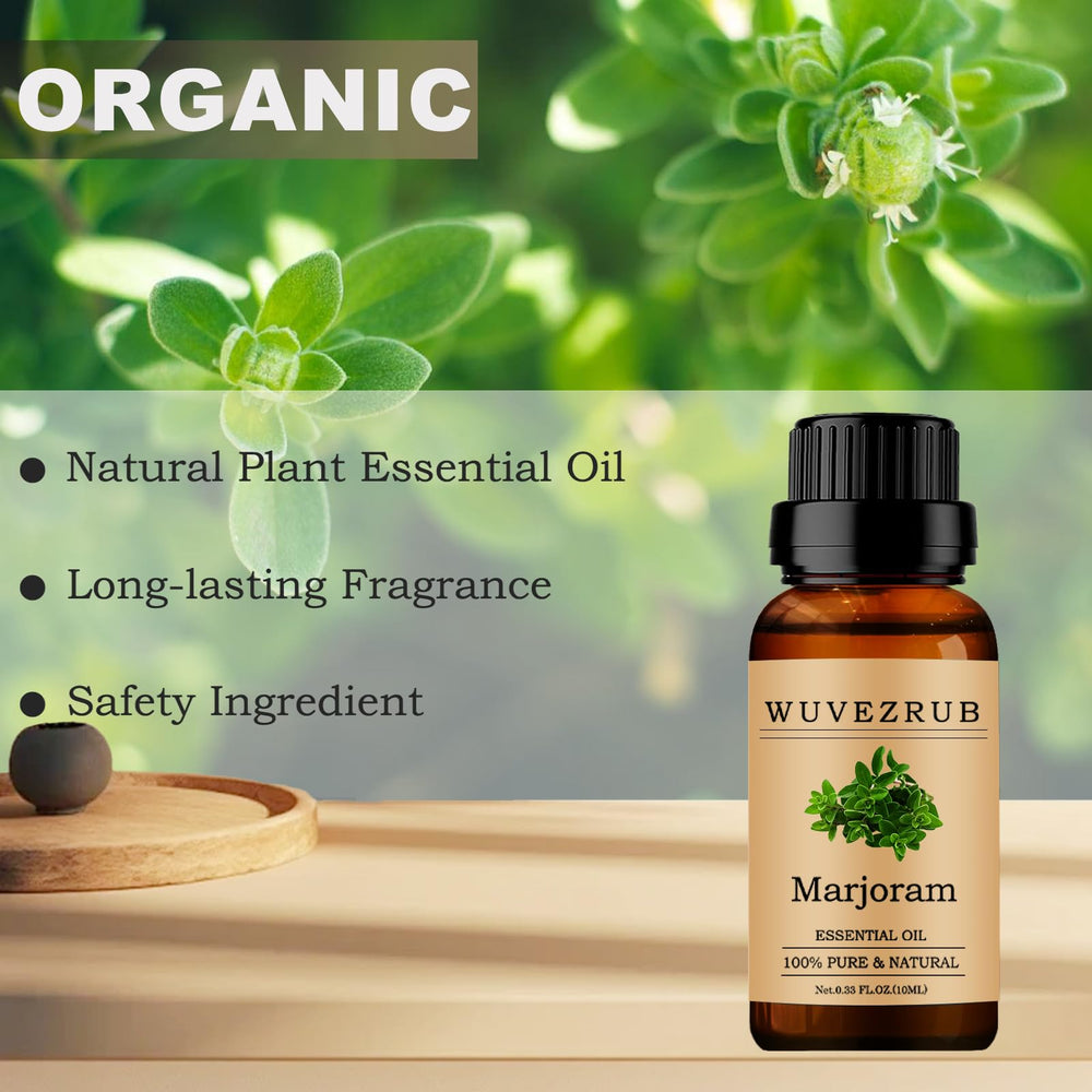 Marjoram essential oil used for skin care