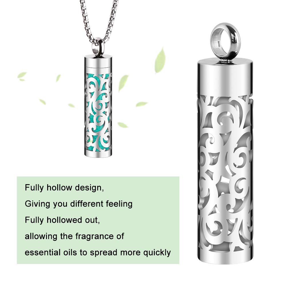Hollow diffuser necklace design detail