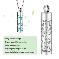 Hollow diffuser necklace design detail