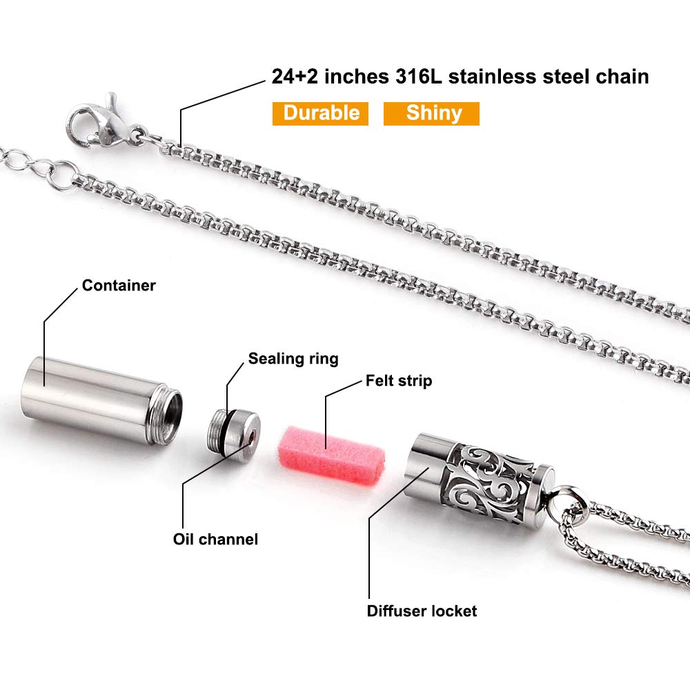 Close-up of 316L stainless steel diffuser pendant