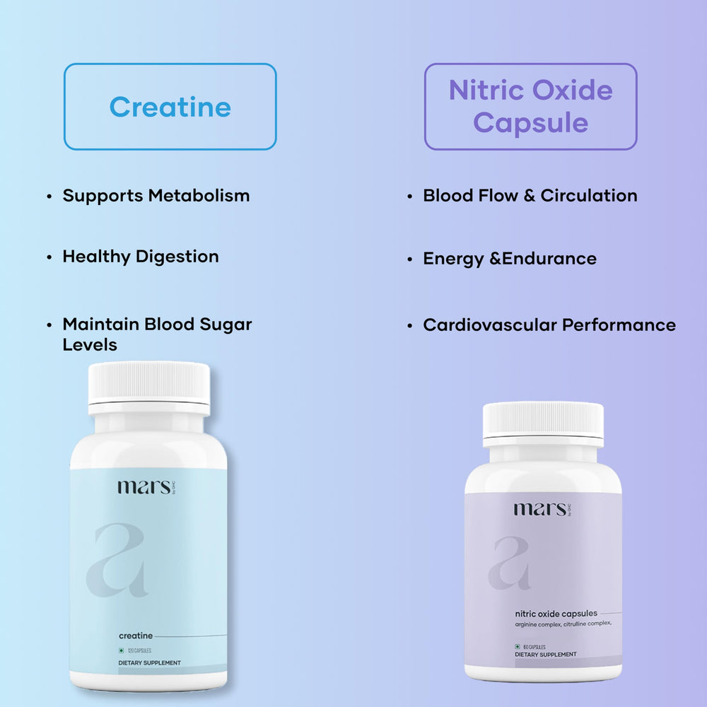 Creatine capsules bottle