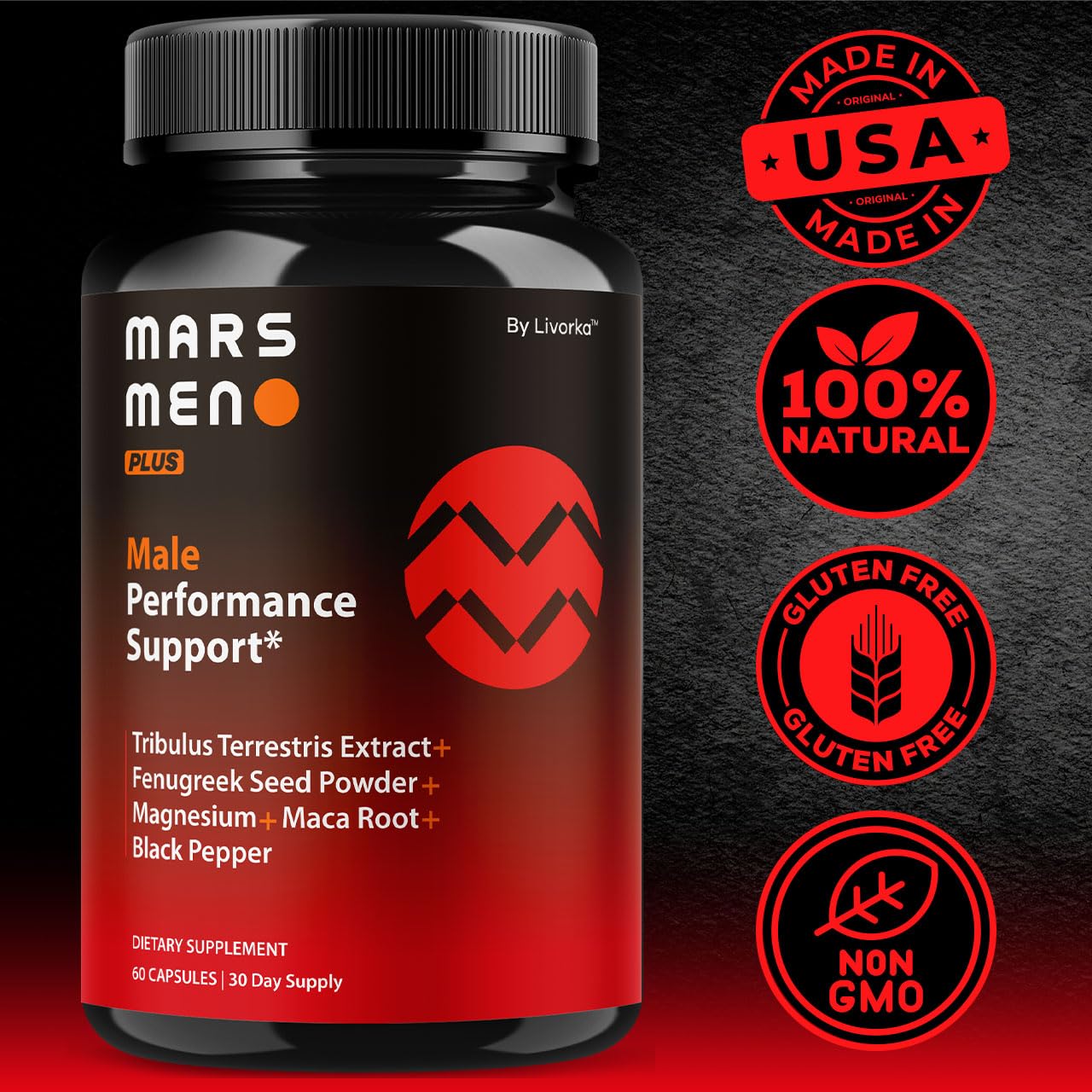 Mars Men Plus vitamin advanced formula packaging