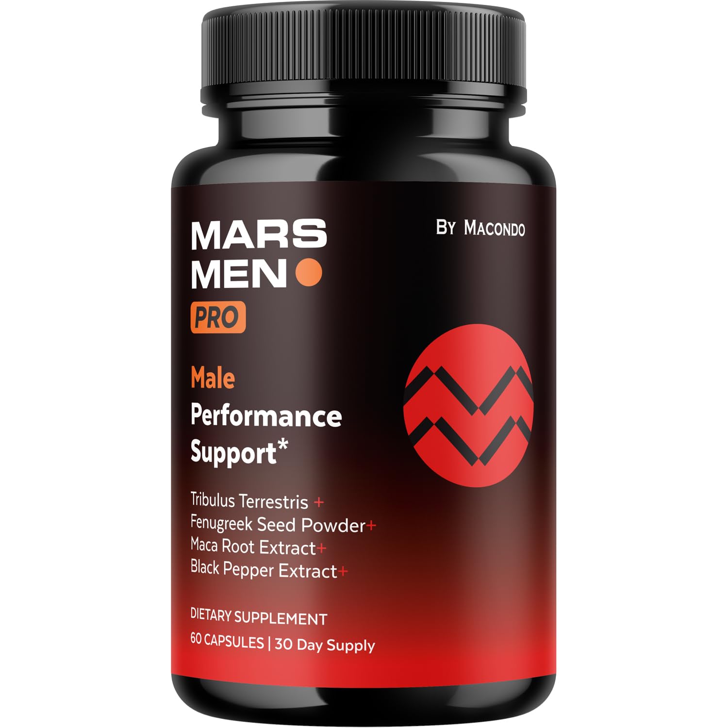 Mars Men Pro bottle label front