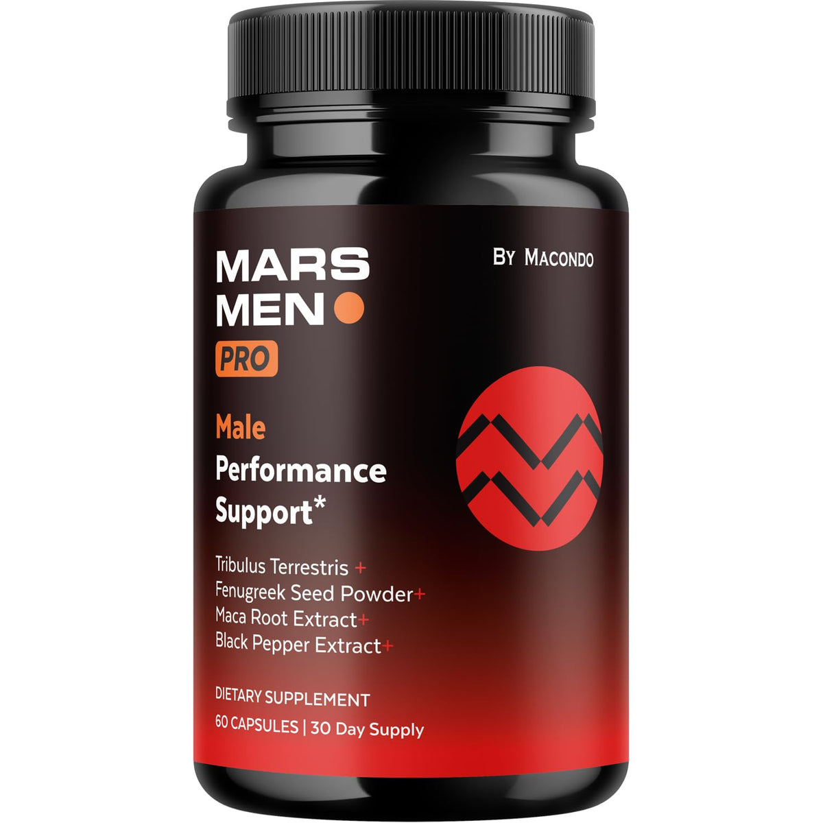Mars Men Pro bottle label front