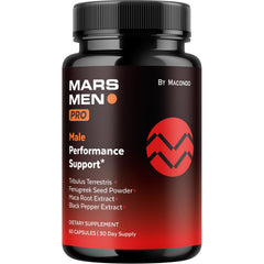 Mars Men Pro bottle label front