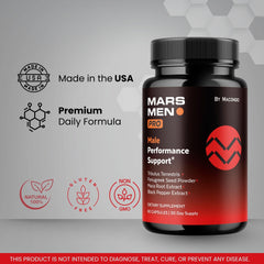 Mars Men Pro vitamins capsules close-up