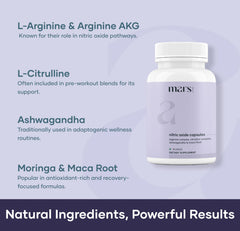 Pack of 2 Mars Nitric Oxide Capsules (120 capsules each)