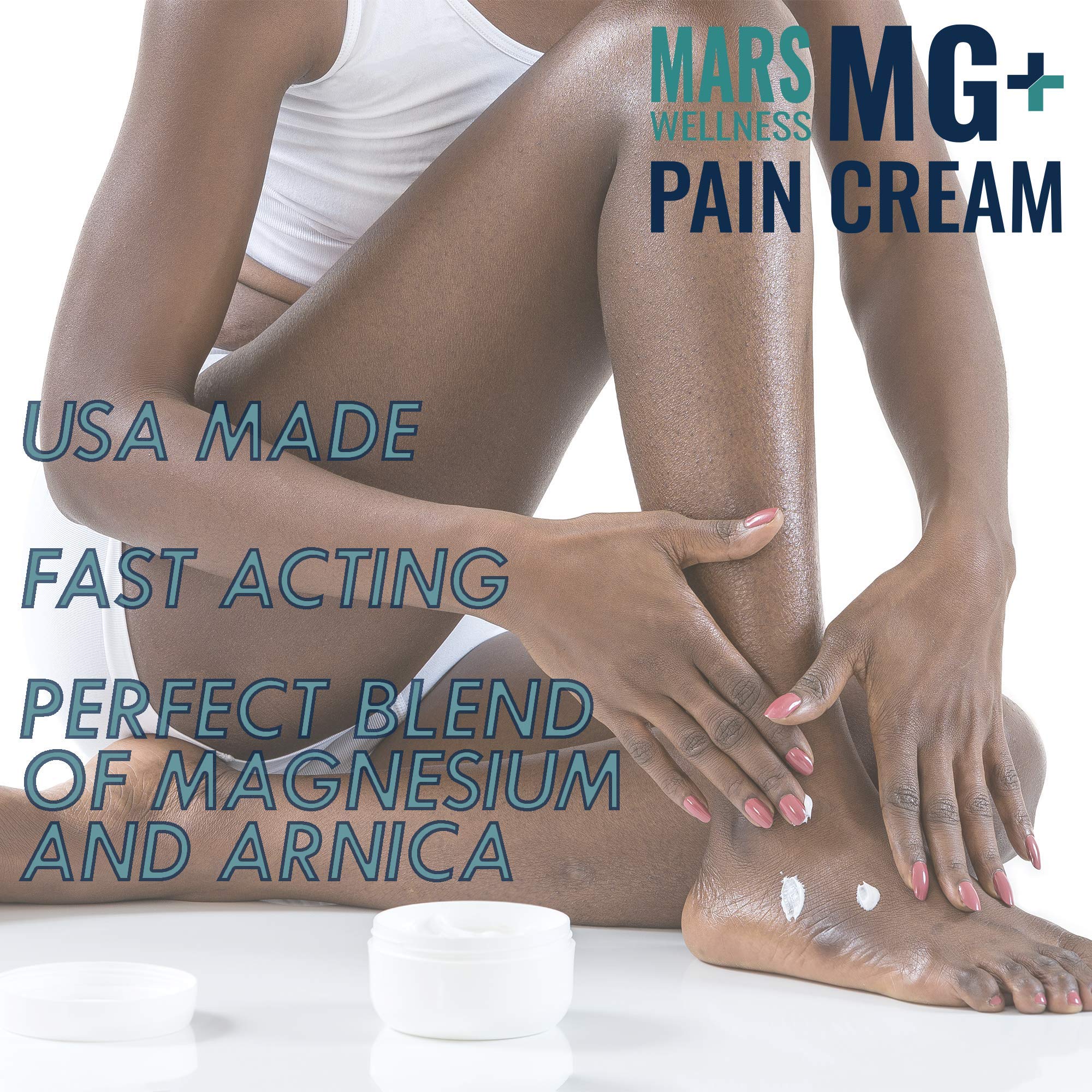 Mars Wellness MG+ Pain Cream USA-made with natural ingredients for multi-use pain support