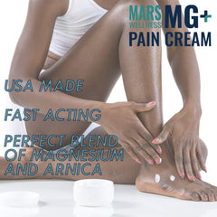 Mars Wellness MG+ Pain Cream USA-made with natural ingredients for multi-use pain support