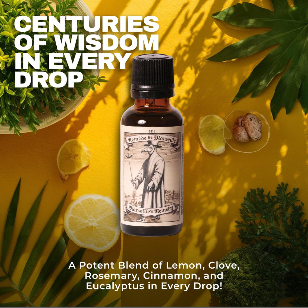 Top view of essential oil bottle showing label