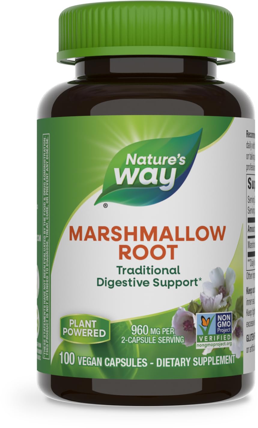Nature's Way Marshmallow Root traditional digestive support capsules